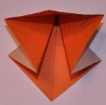 Лягушка оригами